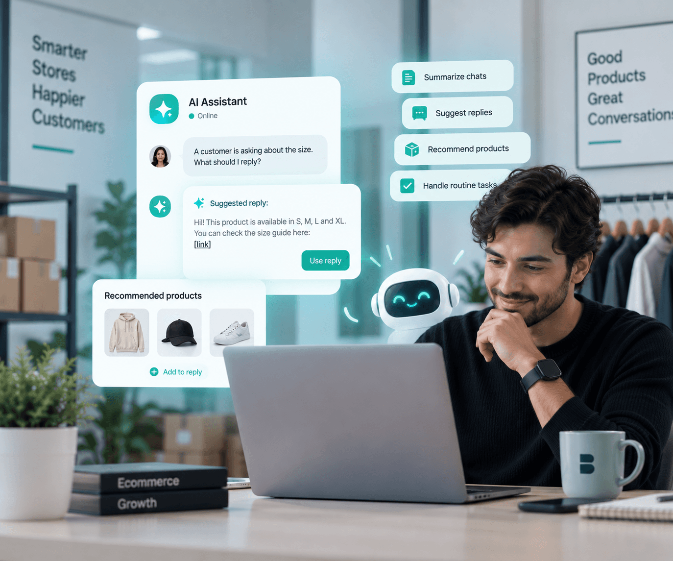 Bayeaa AI agent assisting business operations